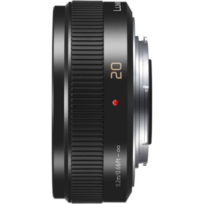 LUMIX G 20mm f/1.7 II Aspherical Lens for Micro Four Thirds, Black