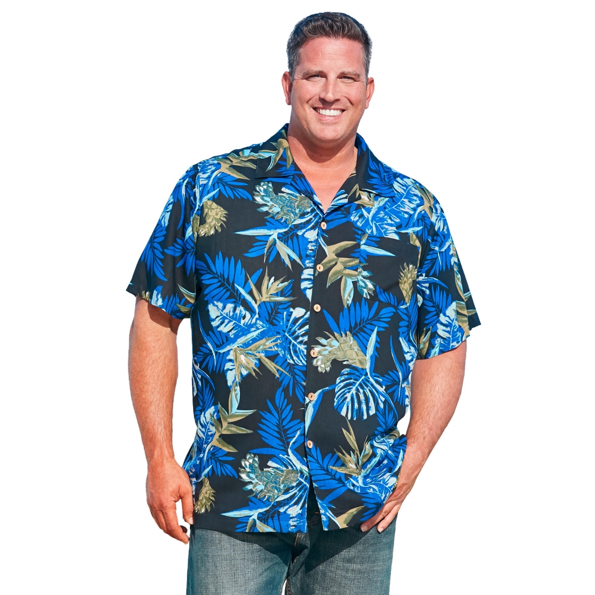 KingSize Big & Tall Printed Camp Shirt