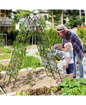 4 Pack 71 x 20 Inch Metal Garden Trellis for Climbing Plants