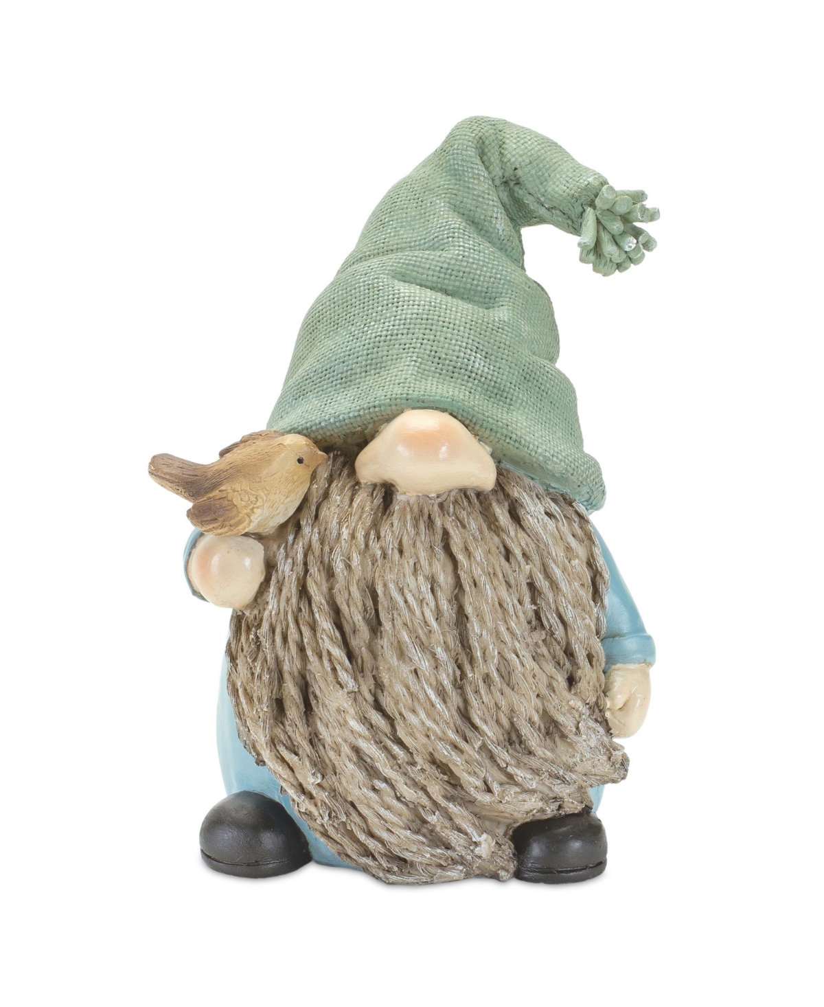 Slickblue Stone Garden Gnome Figurine With Bird And Lantern Accent (Set of 4)