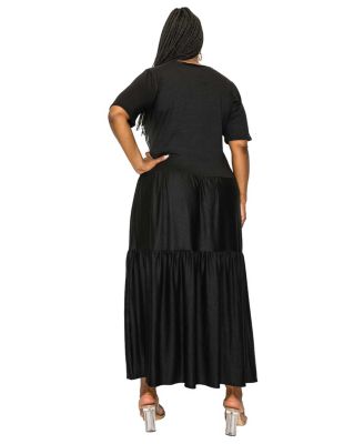 Plus Size Jourdan Tiered Maxi Dress