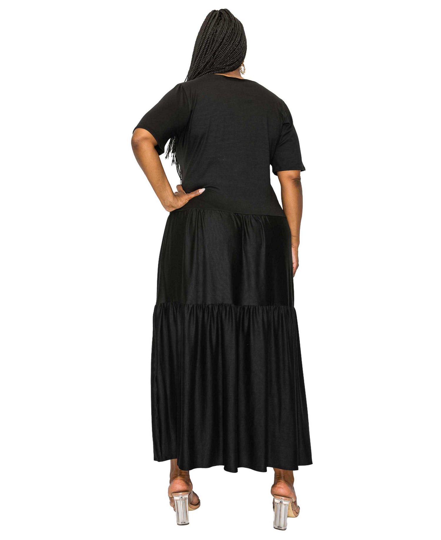Women's Plus Size Jourdan Tiered Maxi Dress