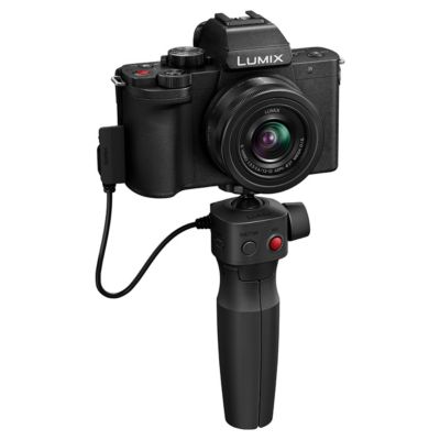 LUMIX DC-G100D Mirrorless Camera with G Vario 12-32mm f/3.5-5.6 ASPH OIS Lens and Tripod Grip