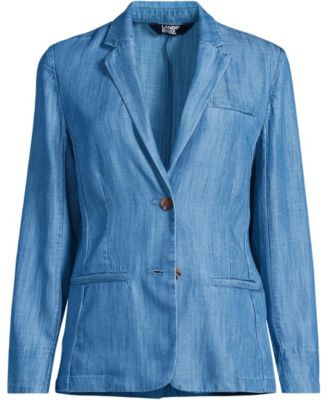 Women's Indigo TENCEL Fiber Relaxed Blazer