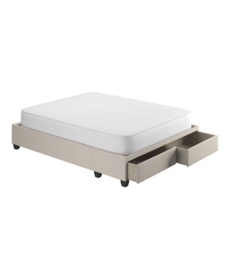 Full\Queen Size Upholstered Storage Platform Bed