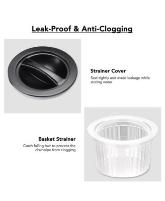 Salon Drainer Kit with Basket Strainer Cover for Shampoo Bowl Wash Basin Barber