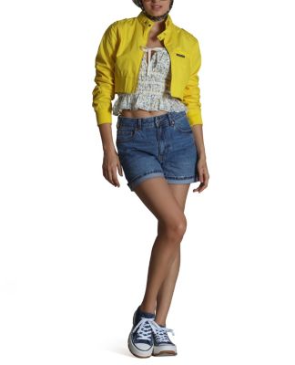 Women's Mini Cropped Racer Jacket