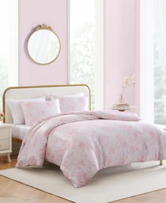 Butterfly Garden Satin 3 Piece Duvet Cover Set, Full/Queen