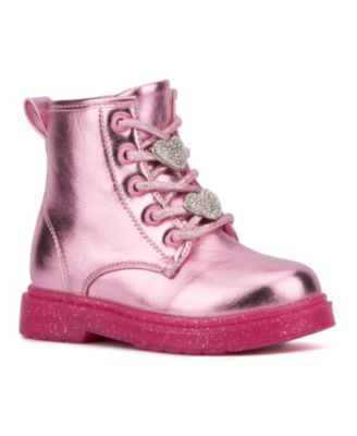 Little Girls Space Case Combat Boots
