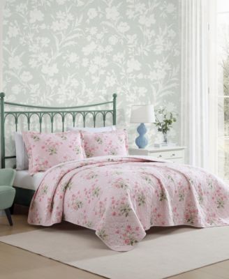 Veronicas Bouquet Reversible 3 Piece Quilt Set, King