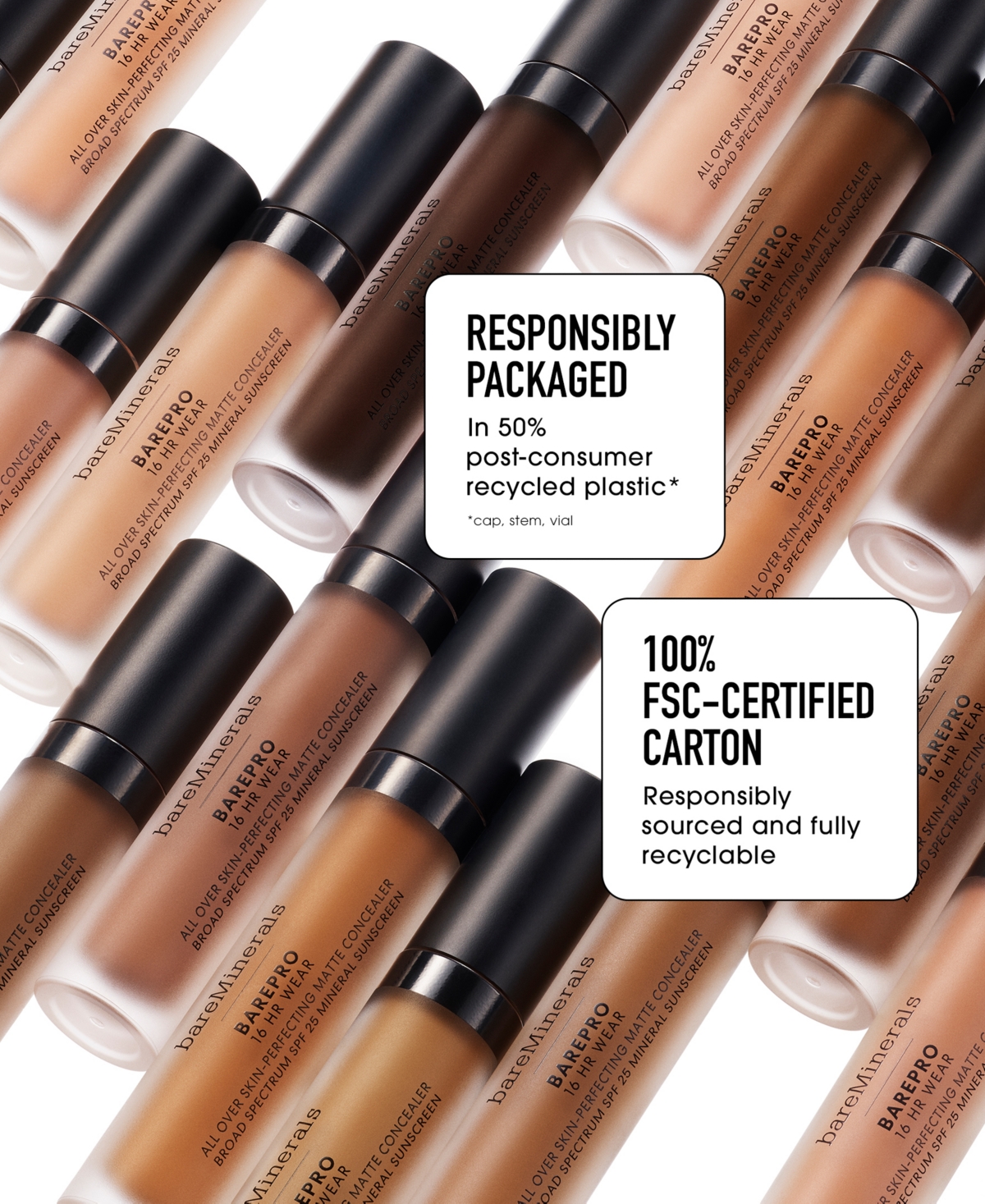 Bareminerals Barepro 16hr All Over Skin-perfecting Matte Concealer Mineral Spf 25 In Medium Deep 450 Neutral