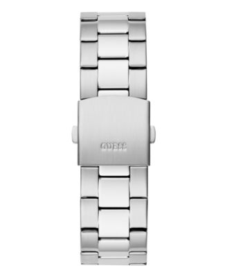 Men's Multi-function Silver Tone Stainless Steel Watch 42 mm