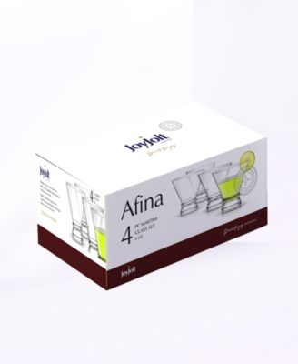 Afina Stemless Martini Glasses - 8 oz, Set of 4