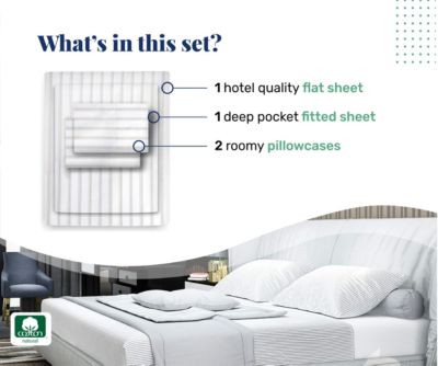 600 Thread Count 100% Cotton Printed Sheet Set