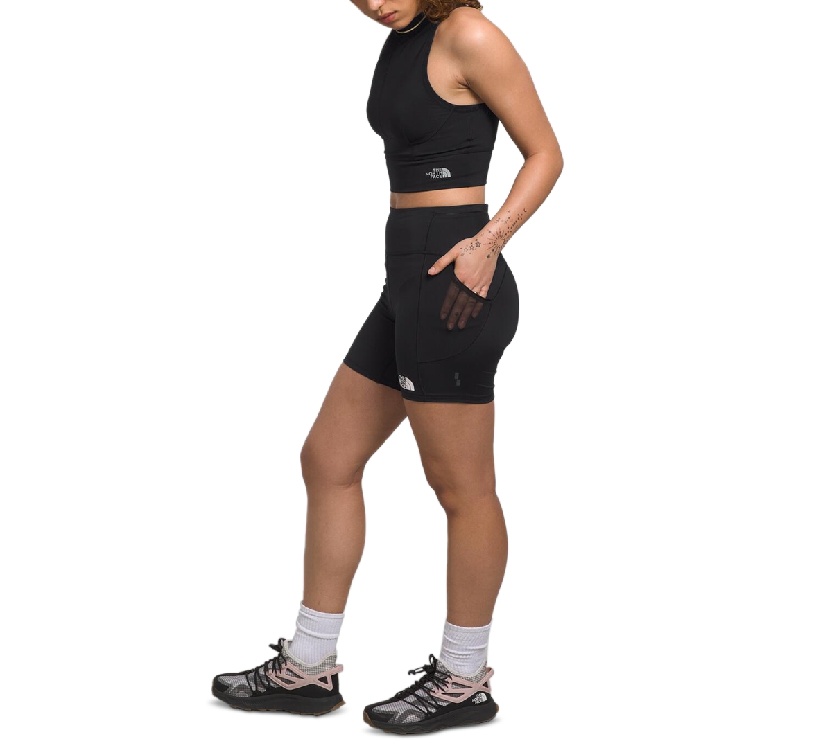 The North Face Women's Movmynt Performance Tights Shorts In Tnf Black