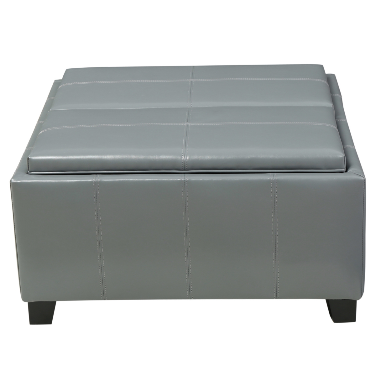 Streamdale Furniture Contemporary Ottoman with Storage, Tray Top, and Reversible Accent
