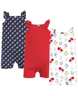 Hudson Baby Baby Girls Hudson Cotton Rompers - Wildflower 28$