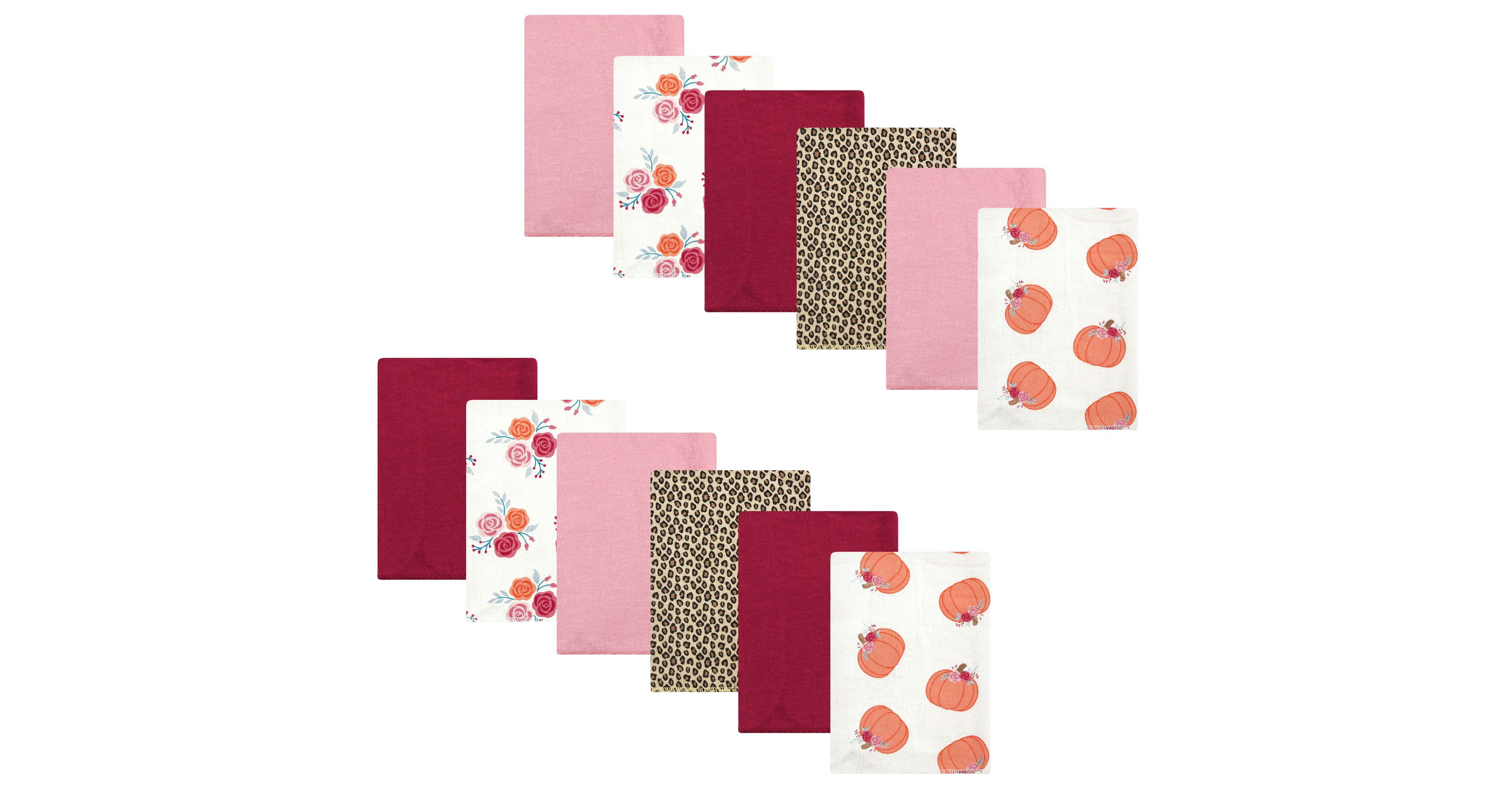 Hudson Baby Cotton Flannel Burp Cloths Bundle