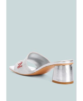 Punstar Diamante Embellished Milan Sandals