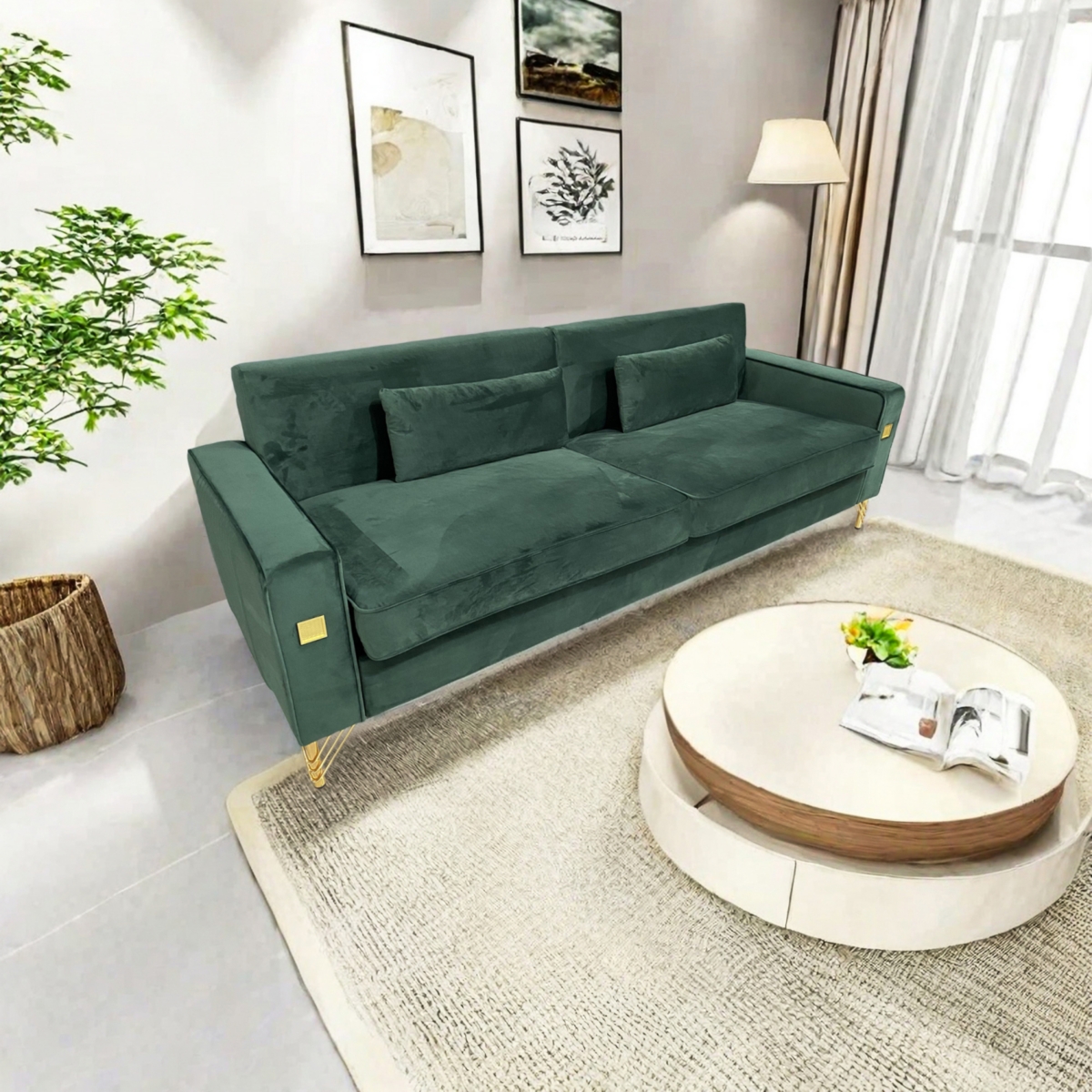 Streamdale Furniture Plush Sofa with Removable Seat, Independent Springs, and Sophisticated Design