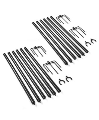 10 Ft String Light Pole Outdoor Metal Pole Aluminum Patio Backyard Party 4 Pack