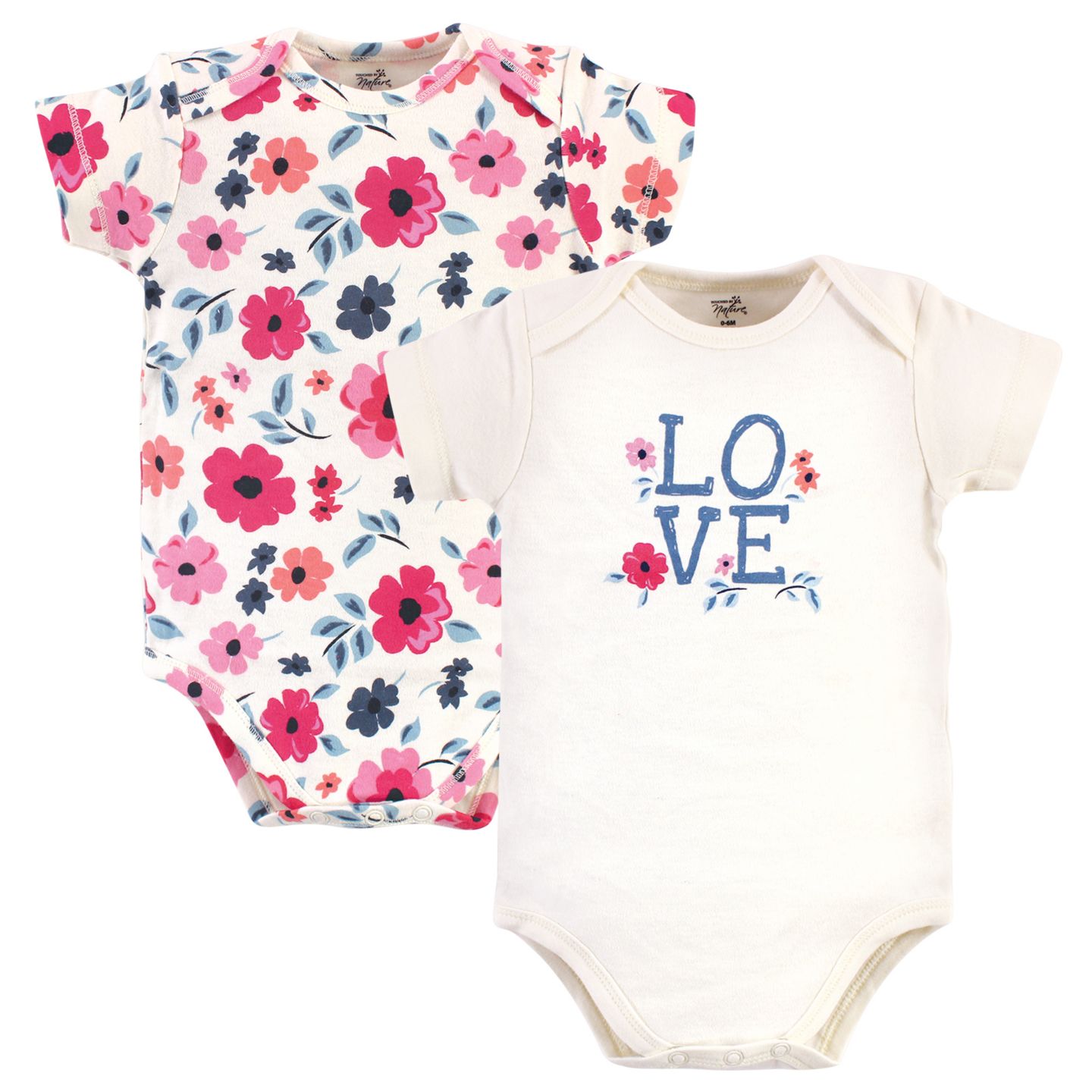 Комплекты Touched by Nature Natural Cotton Layette Set and Giftset для девочек, цвет: Синий с принтом — фото 3