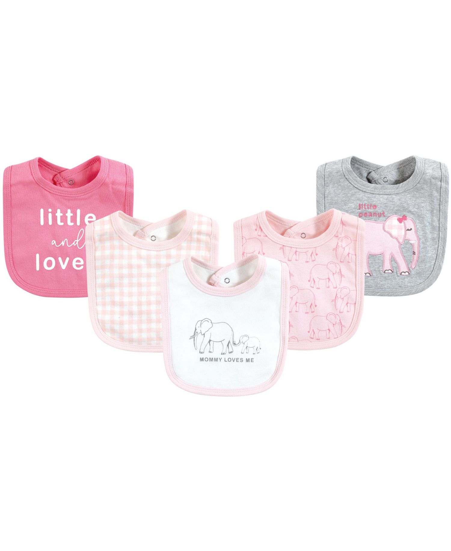 Girls Natural Cotton Bibs