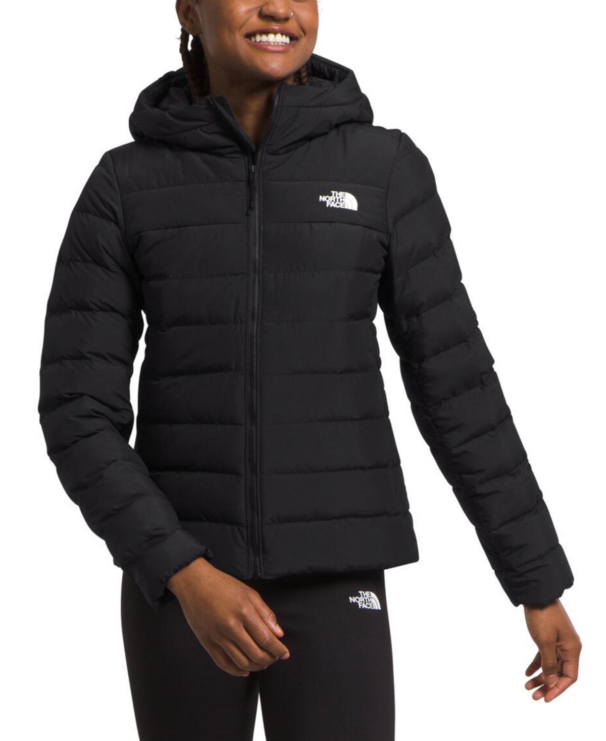 The North Face Women's Aconcagua 3 Quilted Hoodie Jacket In Black