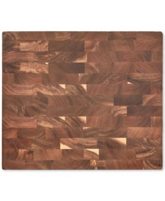 17" Reversible End-Grain Acacia Cutting Board