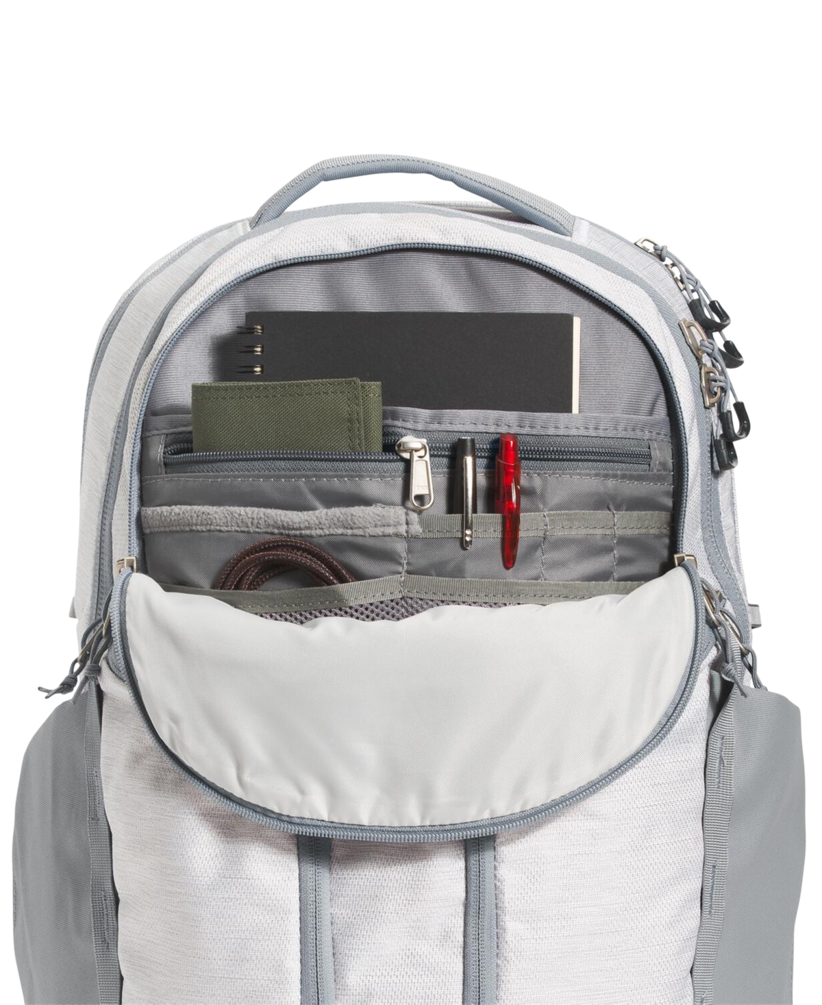 The North Face Women's Surge Flexvent Suspension Backpack In White