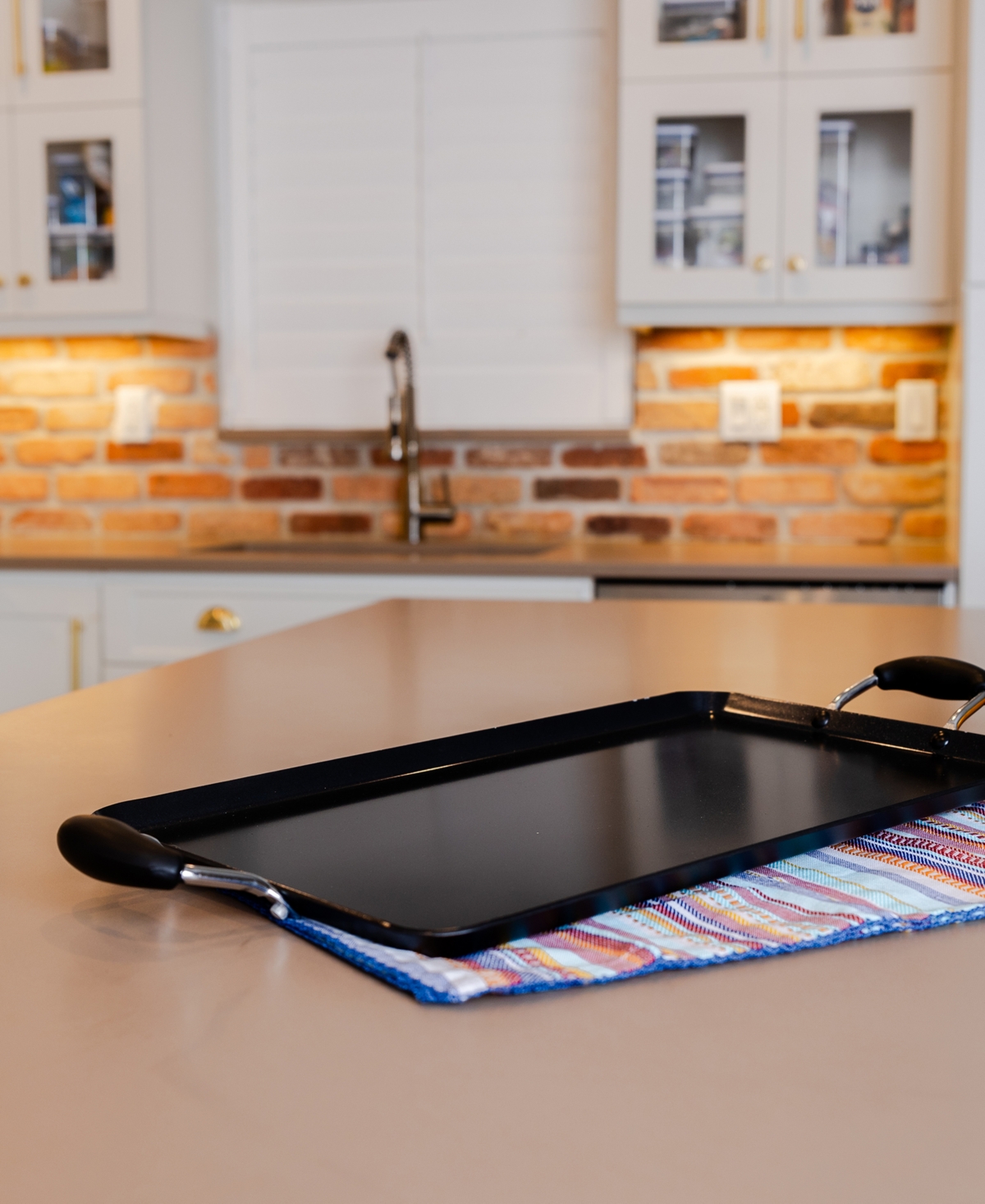 Sedona Kitchen Aluminum Nonstick 19" Double Burner Griddle In No Color