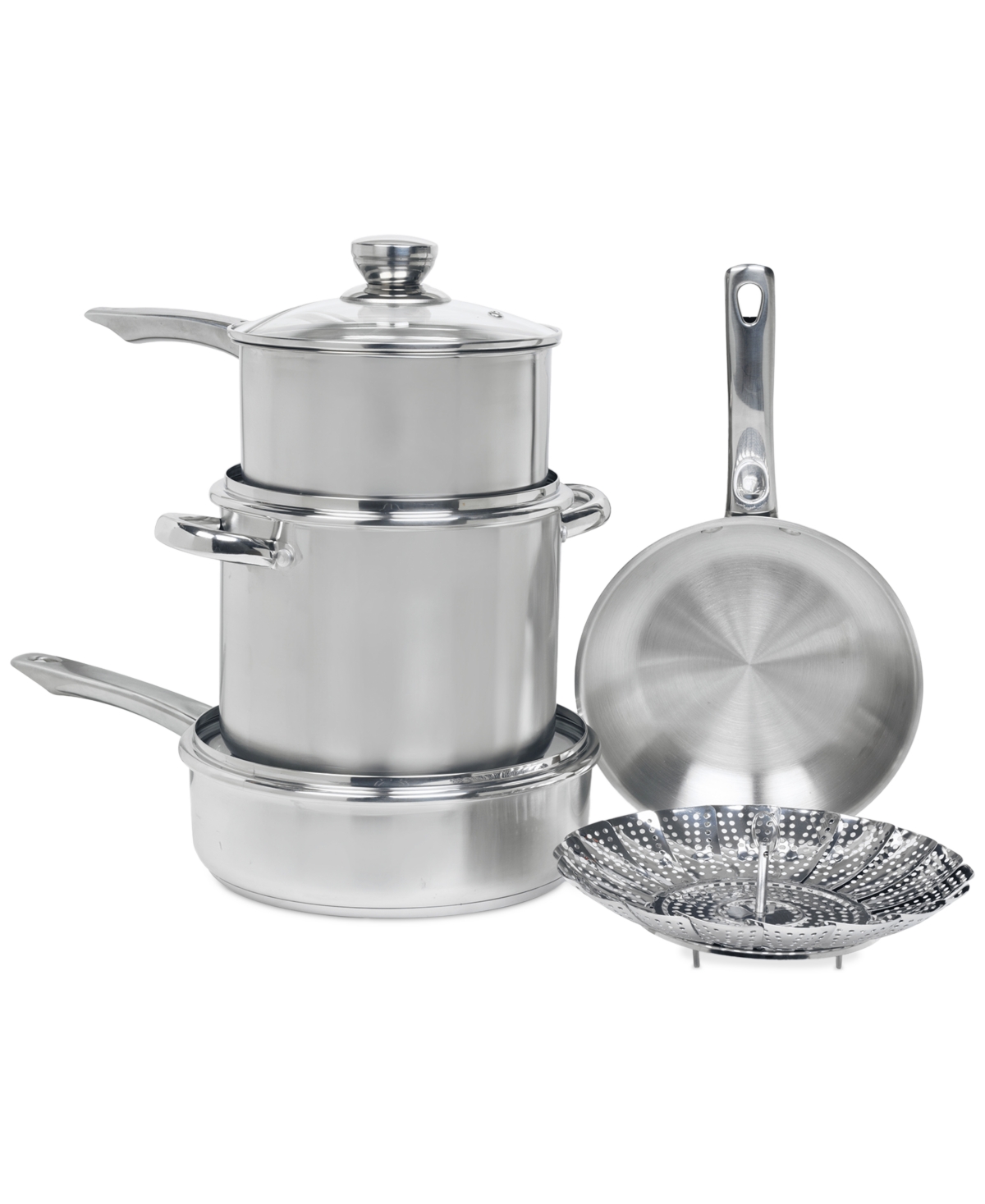 Sedona Kitchen Stainless Steel 8-pc. Cookware Set In No Color