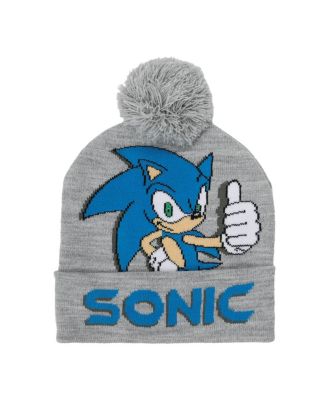 Boys Sonic the Hedgehog Youth Cuffed Beanie and Gloves Set