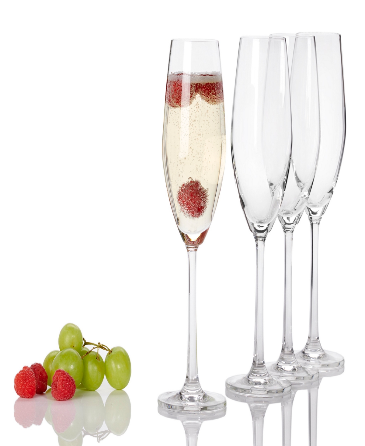 Anchor Hocking Champagne Flutes Glasses In Clear