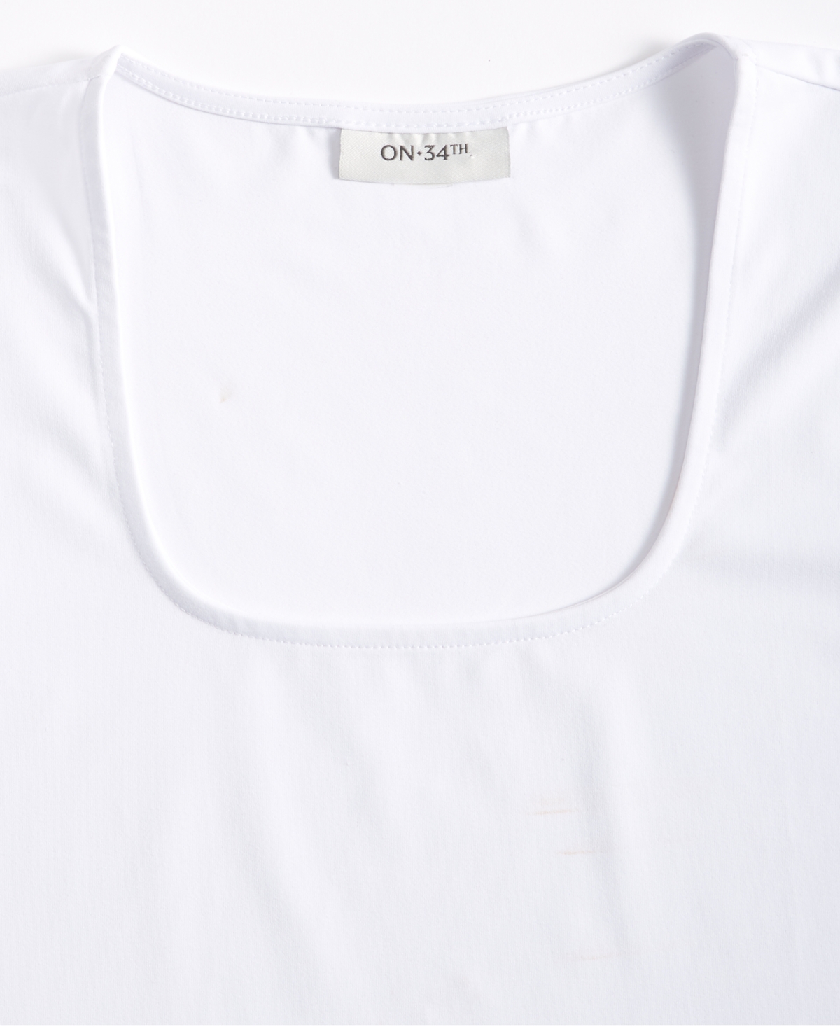 On 34th Women's Cap-Sleeve Square-Neck Tee, Created for Macy's