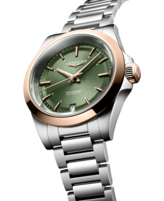 Women's Swiss Automatic Conquest Stainless Steel Bracelet Watch 34mm