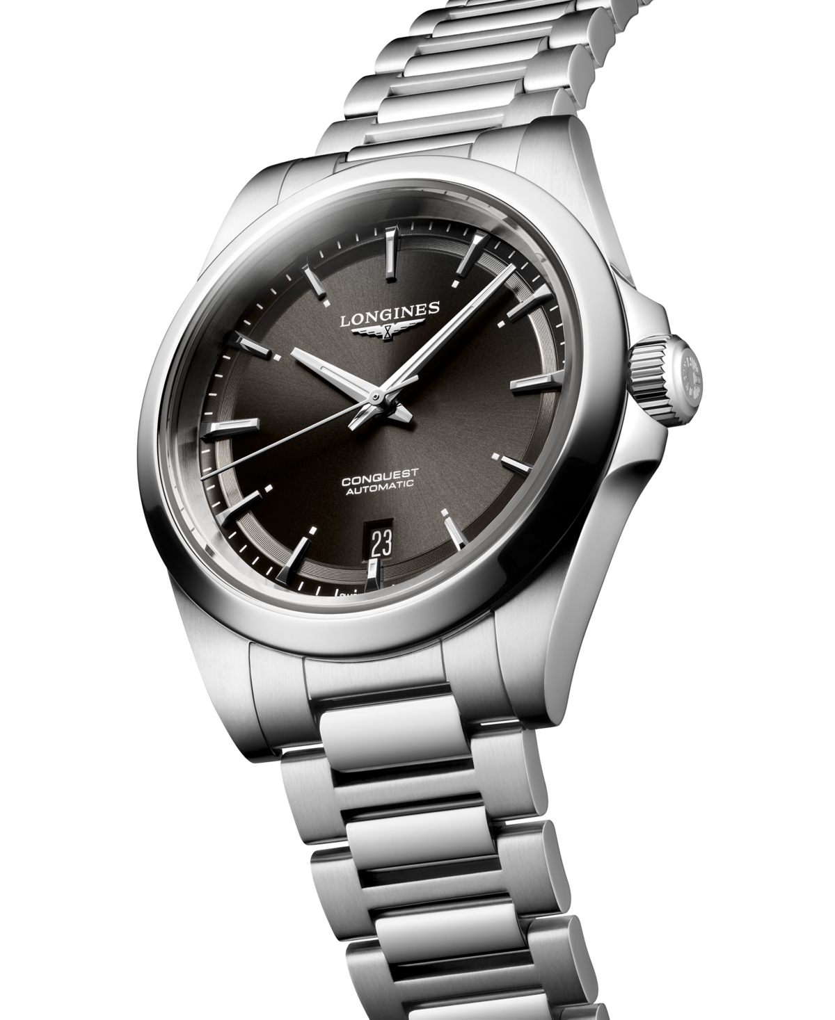 Longines Men's Swiss Automatic Conquest Stainless Steel Bracelet Watch 41mm In No Color