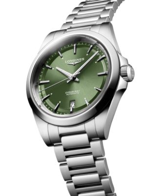 Men's Swiss Automatic Conquest Stainless Steel Bracelet Watch 38mm