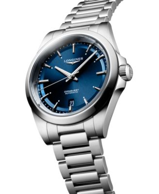 Men's Swiss Automatic Conquest Stainless Steel Bracelet Watch 38mm