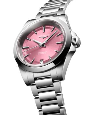 Women's Swiss Automatic Conquest Stainless Steel Bracelet Watch 34mm