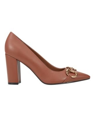 Women's Gruff Bit High Block Heel Pumps