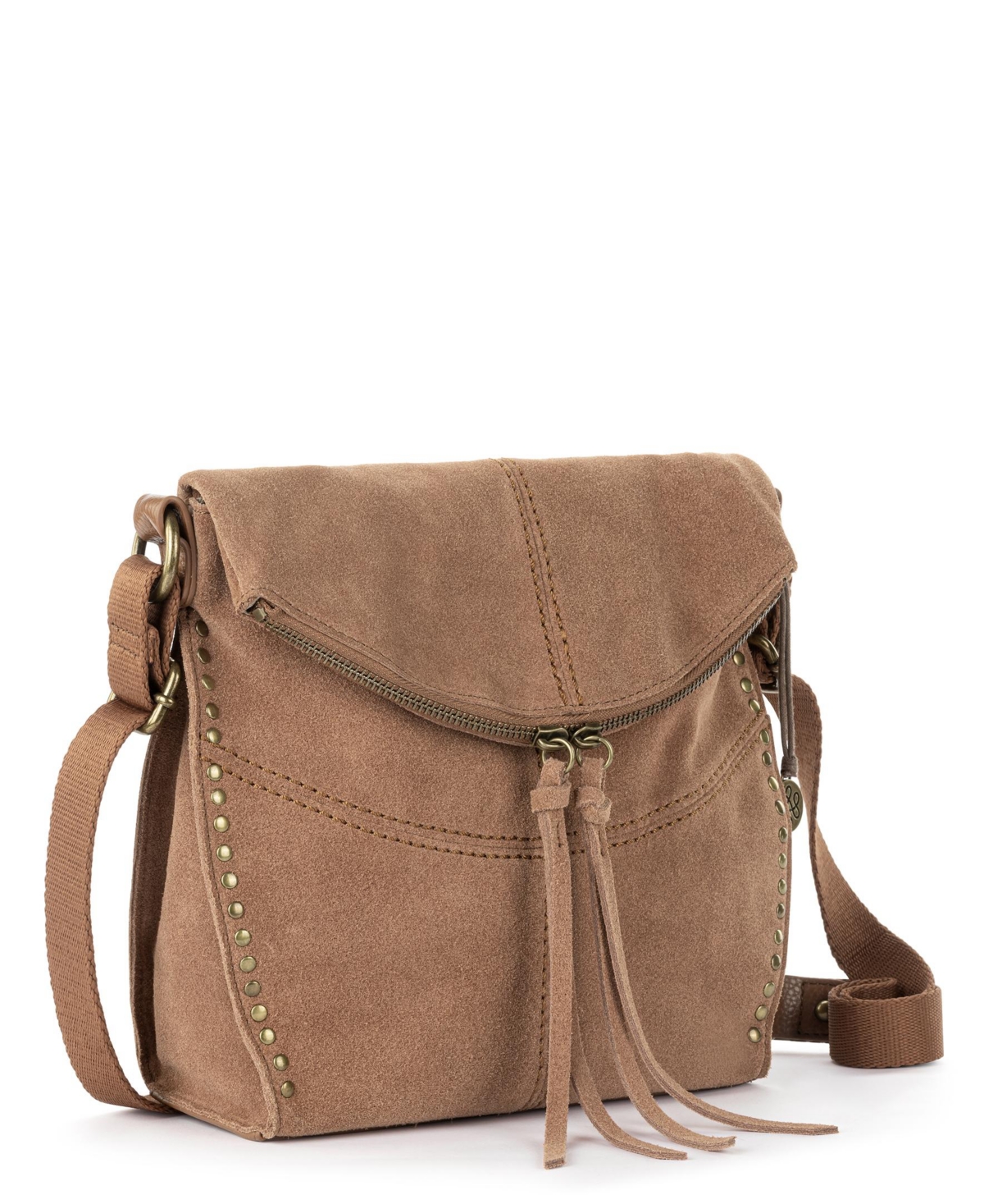 The Sak Silverlake Leather Crossbody Bag In Tobacco Suede
