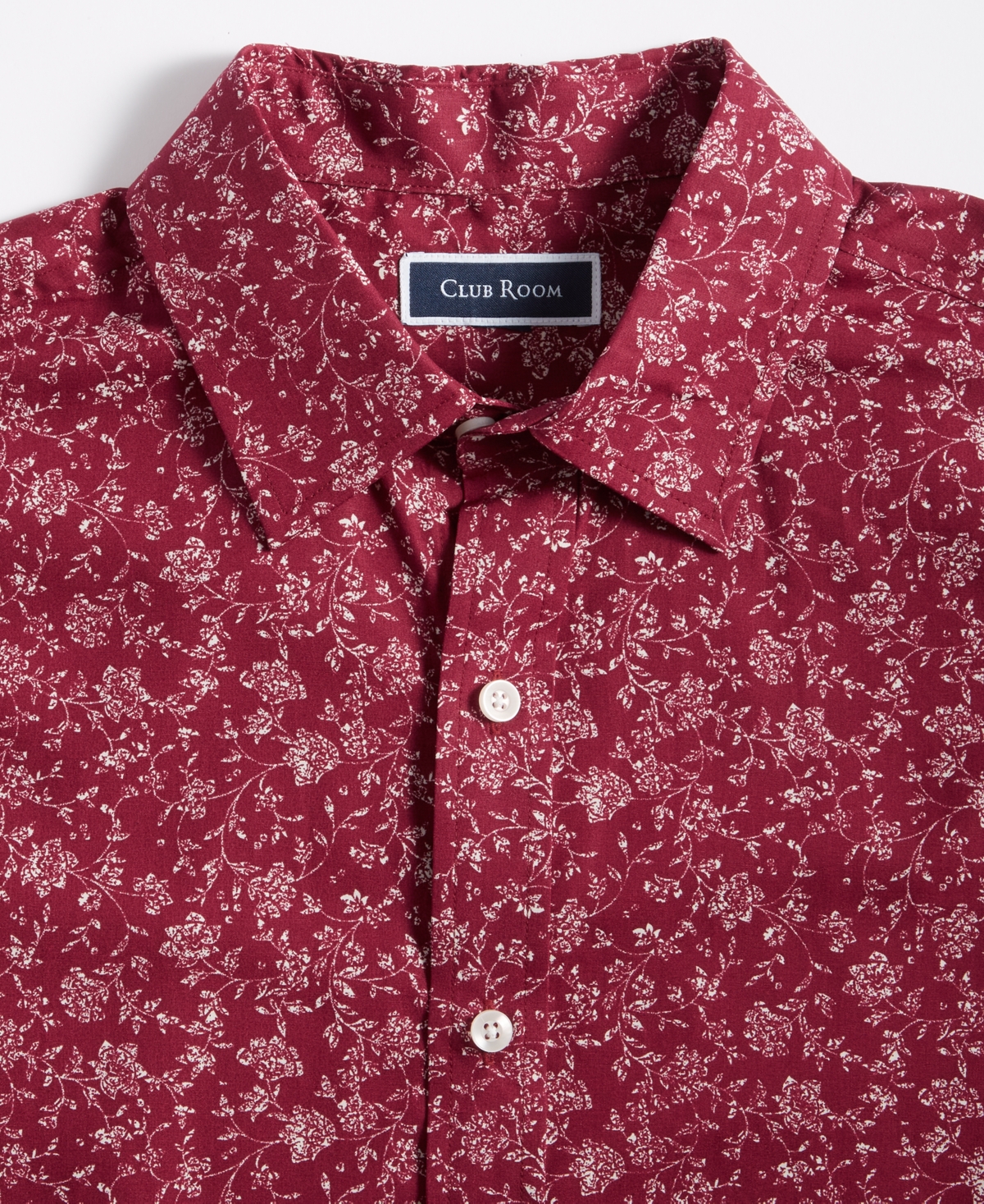 Club Room Men's Stanley Woven Floral Shirt, Created for Macy's
