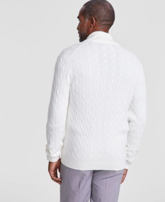 Men's Cable-Knit Full-Zip Sweater, Created for Macy's