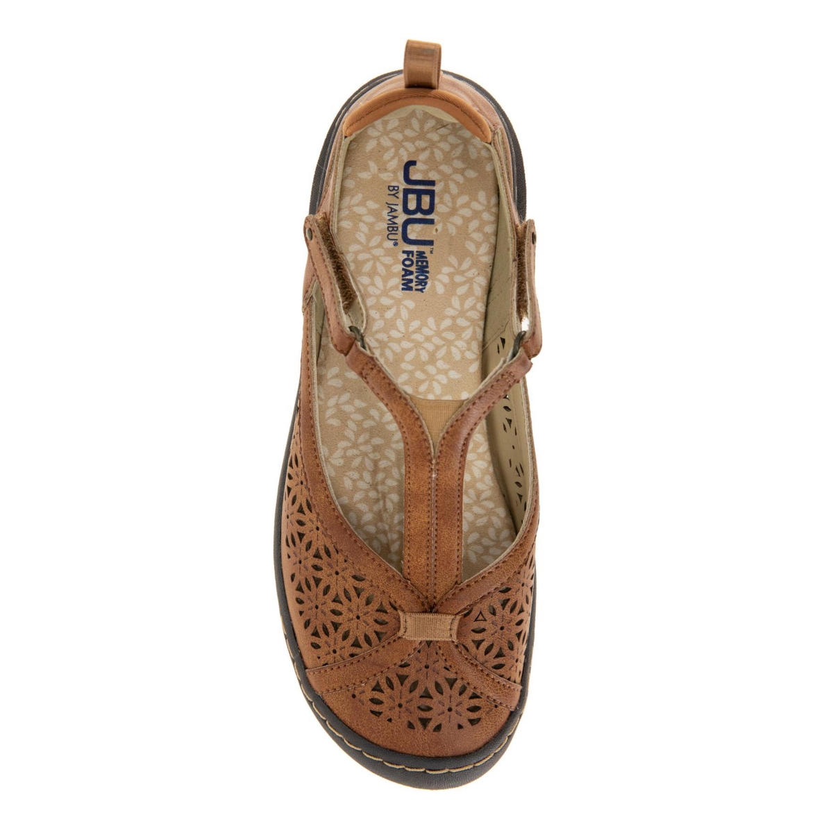 Jbu Women's Daffodil Mary Jane T-Strap Flats