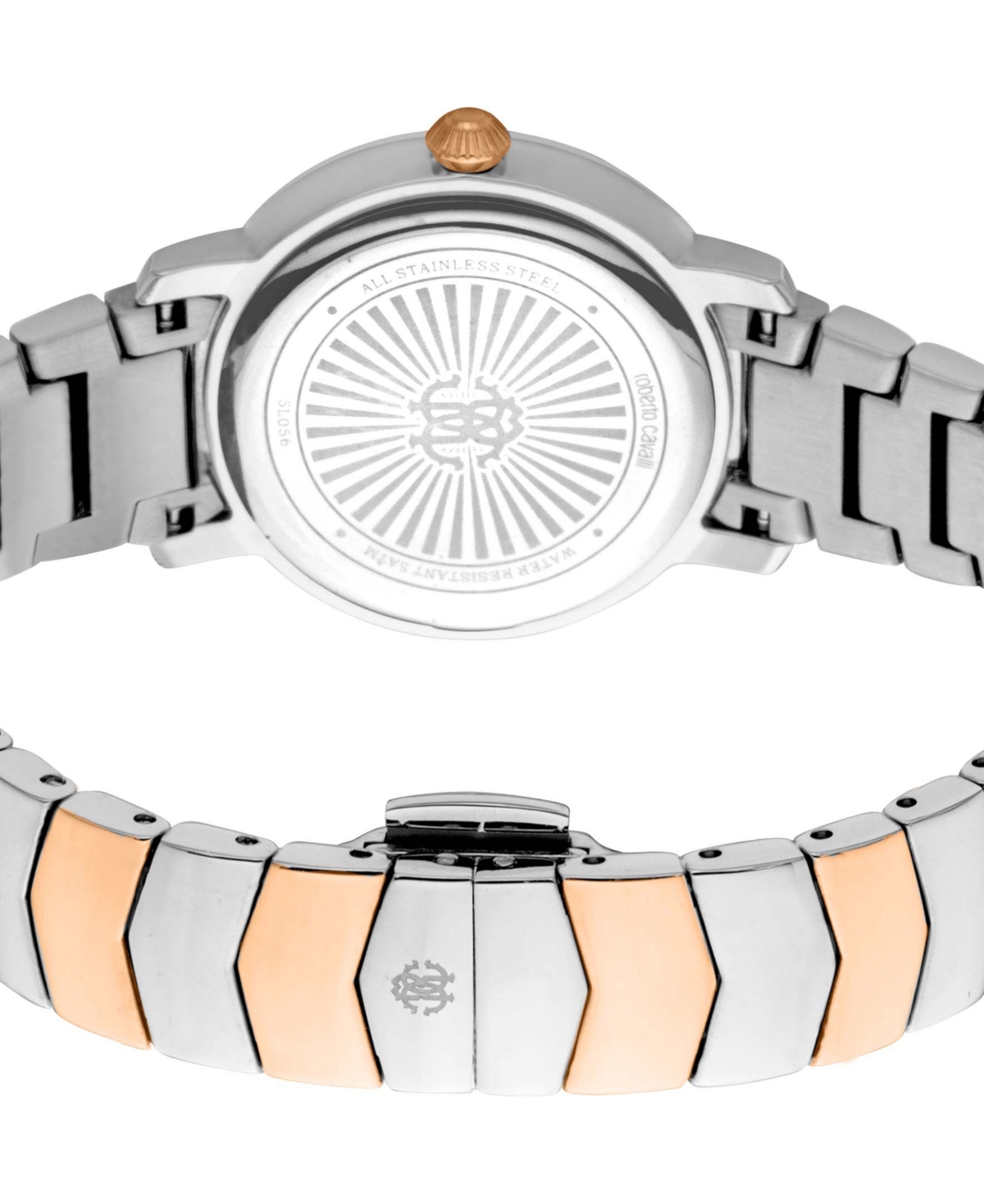 ROBERTO CAVALLI WOMEN'S QUARTZ TWO-TONE STAINLESS STEEL WATCH 30MM 