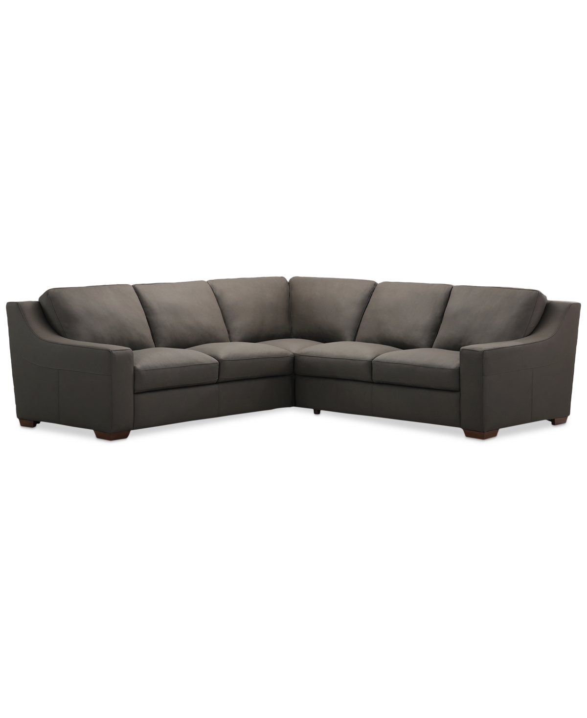 Kovner 3-Pc. Leather Sectional Dual Sofa & Corner L-Shaped Set, Created for Macy's