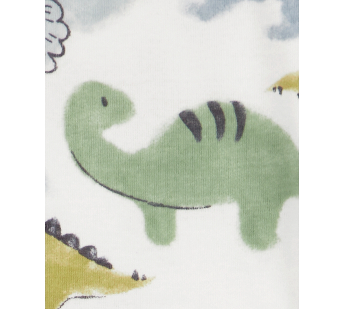 Carter's Baby Boys Cotton Long-Sleeve Dinosaur Bodysuits, Pack of 4