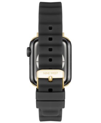 Women's Black Snakeskin Pattern Leather Band Designed for 38/40/41mm Apple Watch