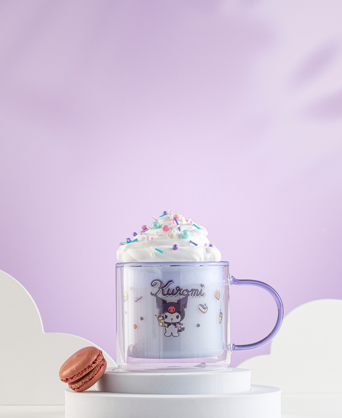 Shop Joyjolt Sanrio Kuromi Double Wall Coffee Mug In Multi
